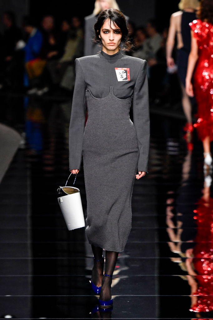 MILAN, ITALY - FEBRUARY 23: A model walks the runway during the Sportmax Ready to Wear Fall/Winter 2024-2025 fashion show as part of the Milan Fashion Week on February 23, 2024 in Milan, Italy. (Photo by Victor VIRGILE/Gamma-Rapho via Getty Images)