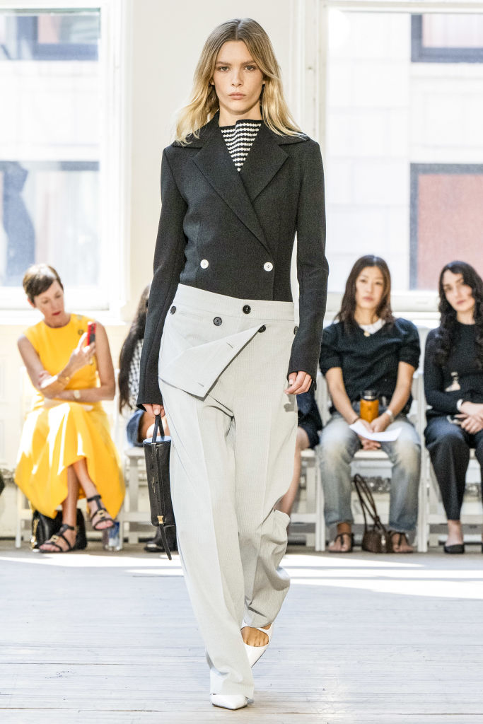 NEW YORK, USA - SEPTEMBER 04: A model walks the runway during the Proenza Schouler Ready to Wear Spring/Summer 2025 fashion show as part of the New York Fashion Week on September 4, 2024 in Paris, France. (Photo by Victor VIRGILE/Gamma-Rapho via Getty Images)