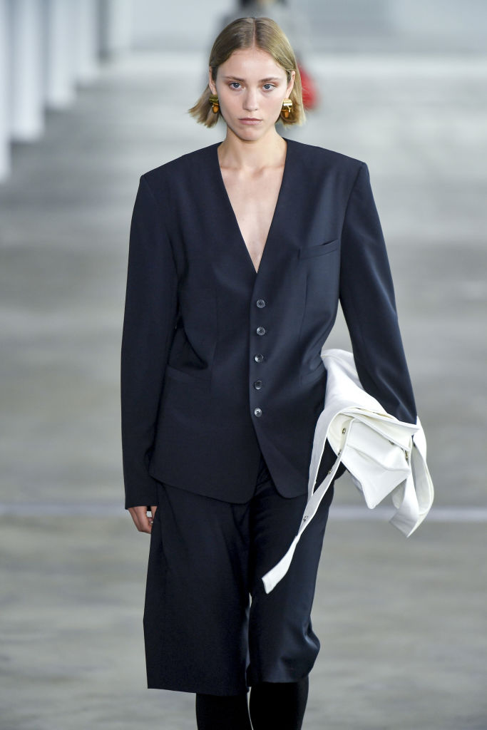 NEW YORK, USA - SEPTEMBER 07: A model walks the runway during the Tibi Ready to Wear Spring/Summer 2025 fashion show as part of the New York Fashion Week on September 7, 2024 in NY. (Photo by Victor VIRGILE/Gamma-Rapho via Getty Images)