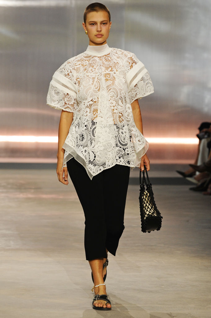 NEW YORK, NEW YORK - SEPTEMBER 08: A model walks the runway at the 3.1 Phillip Lim show during September 2024 New York Fashion Week on September 08, 2024 in New York City. (Photo by Albert Urso/Getty Images)