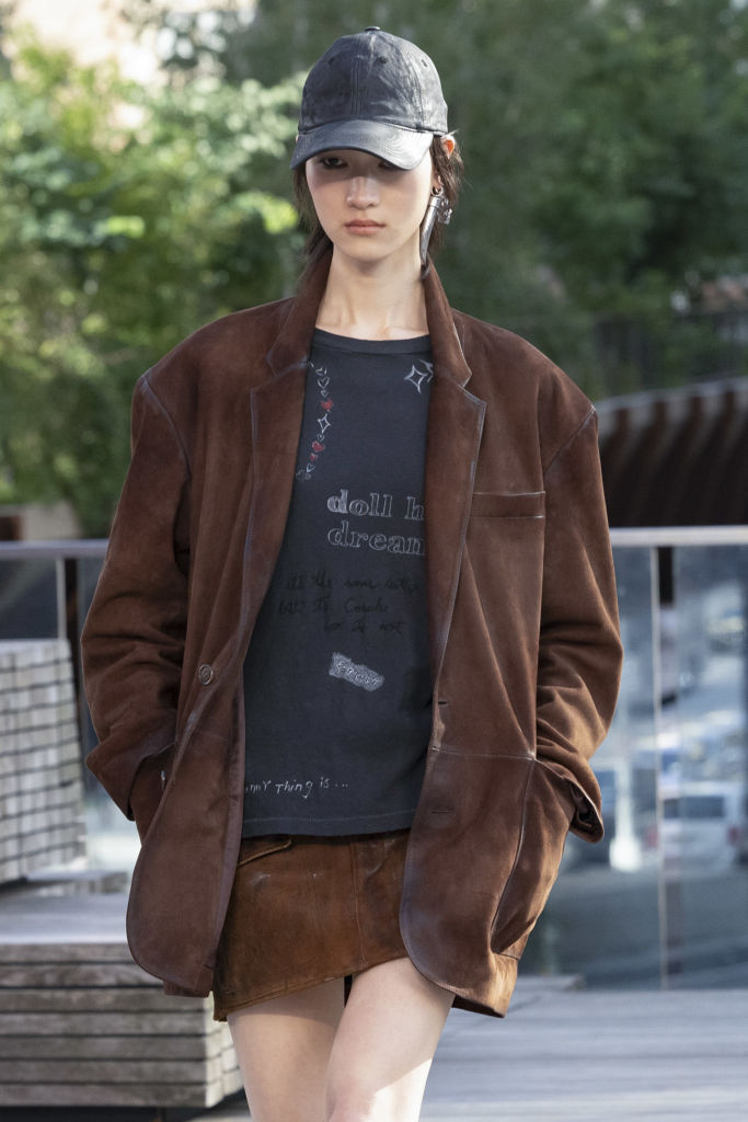 NEW YORK, USA - SEPTEMBER 09: A model walks the runway during the Coach Ready to Wear Spring/Summer 2025 fashion show as part of the New York Fashion Week on September 9, 2024 in NY. (Photo by Victor VIRGILE/Gamma-Rapho via Getty Images)