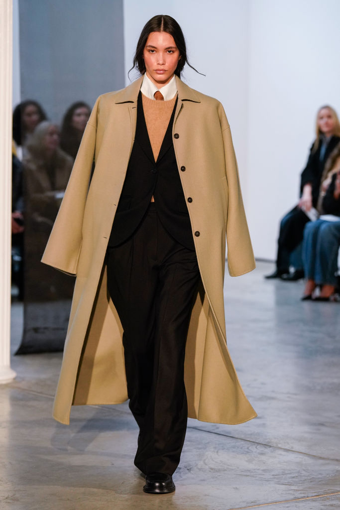 Model on the runway at the Kallmeyer Fall RTW 2025 fashion show as part of New York Fashion Week on February 11, 2025 in New York, New York. (Photo by George Chinsee/WWD via Getty Images)