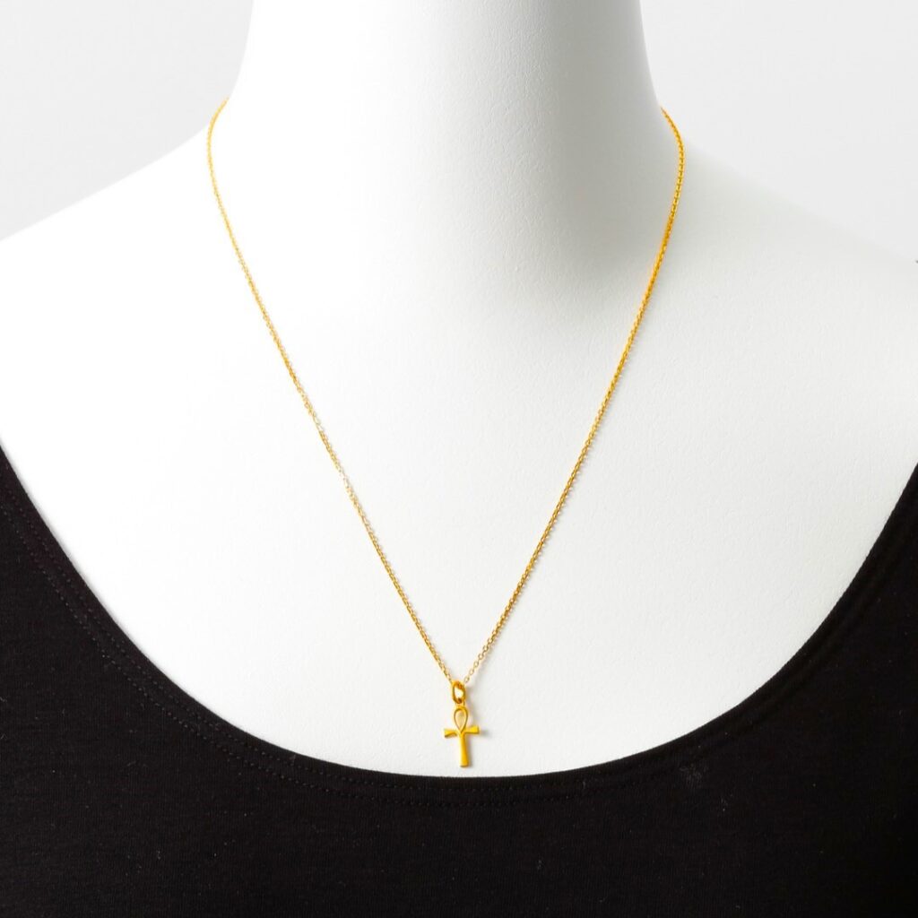 Pure Gold Mysterious Ankh Cross チャーム(ネックレス)