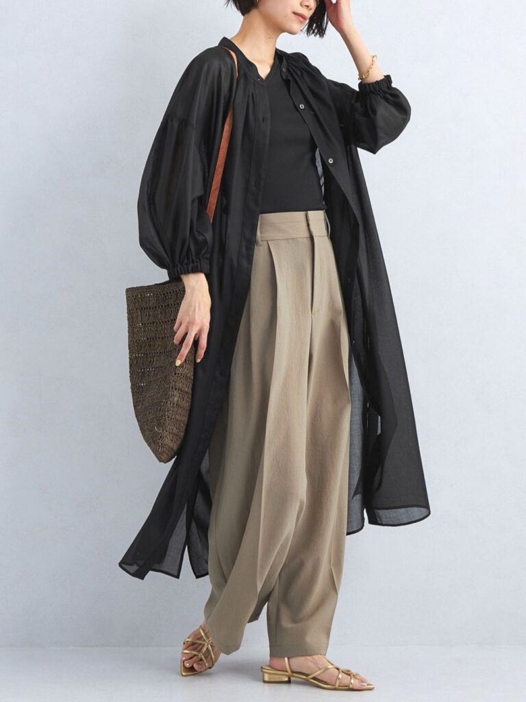 UNITED ARROWS/green label relaxing
シアー ガウンワンピース(接触冷感)