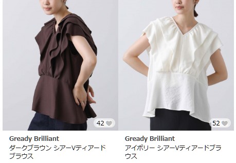 GLADDで販売中のシアーシャツ