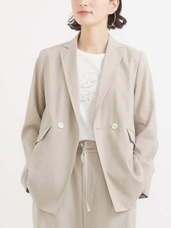GEORGES RECH SMALL SIZE
日本製 ピンストライプ リネンジャケット