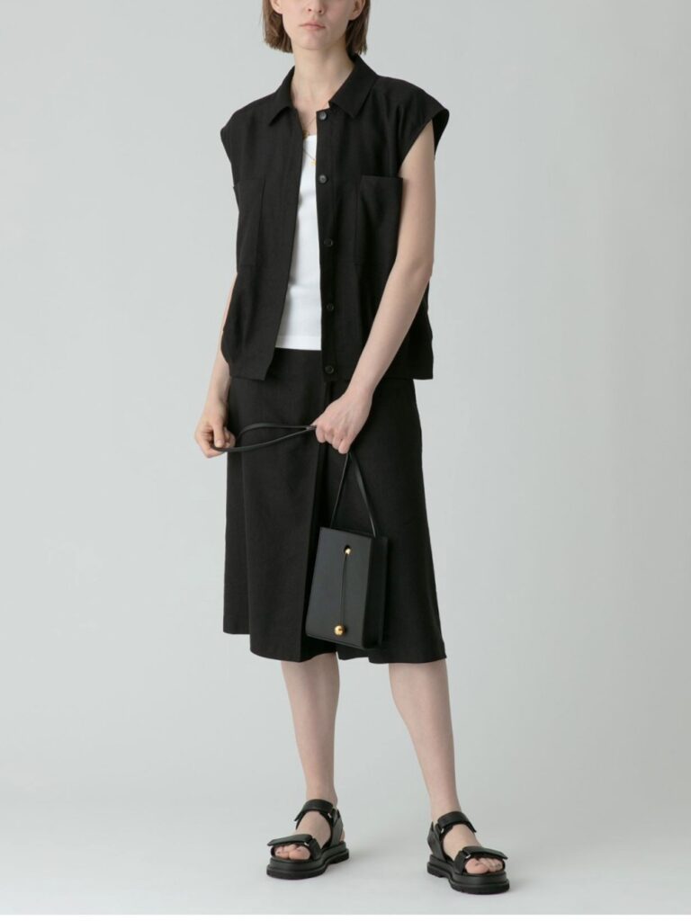 allureville
リネン混 ストレッチピケ ジレブルゾン&グルカキュロット セットアップ