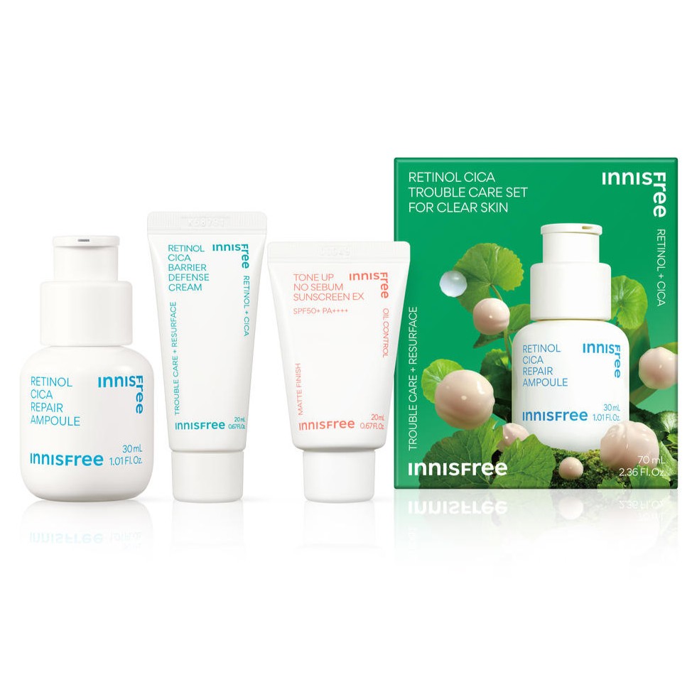 INNISFREE(イニスフリー)レチノール シカ サンケアセット