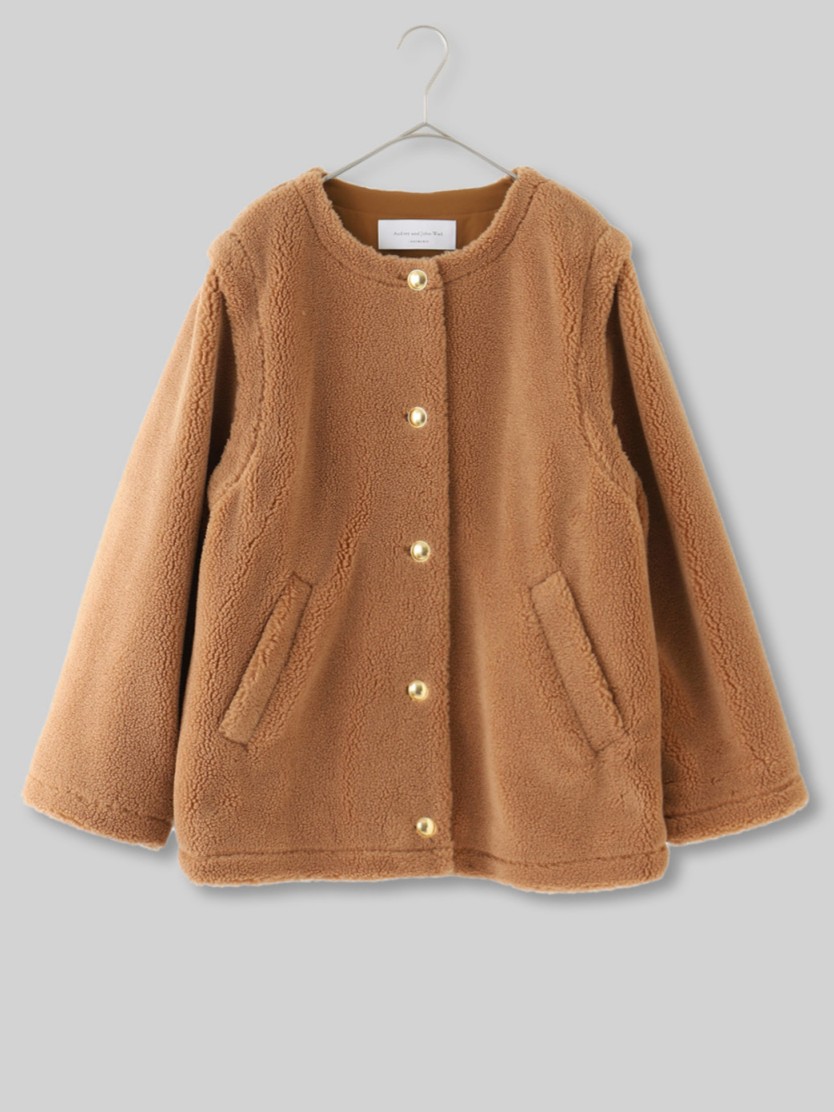 Audrey and John Wad
メタルボタン 2wayボアブルゾン