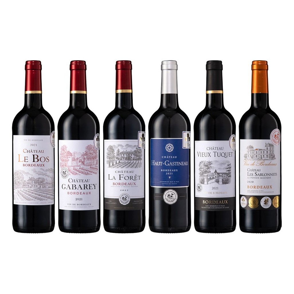 金賞受賞ボルドー赤ワイン 6本セット　ワイン