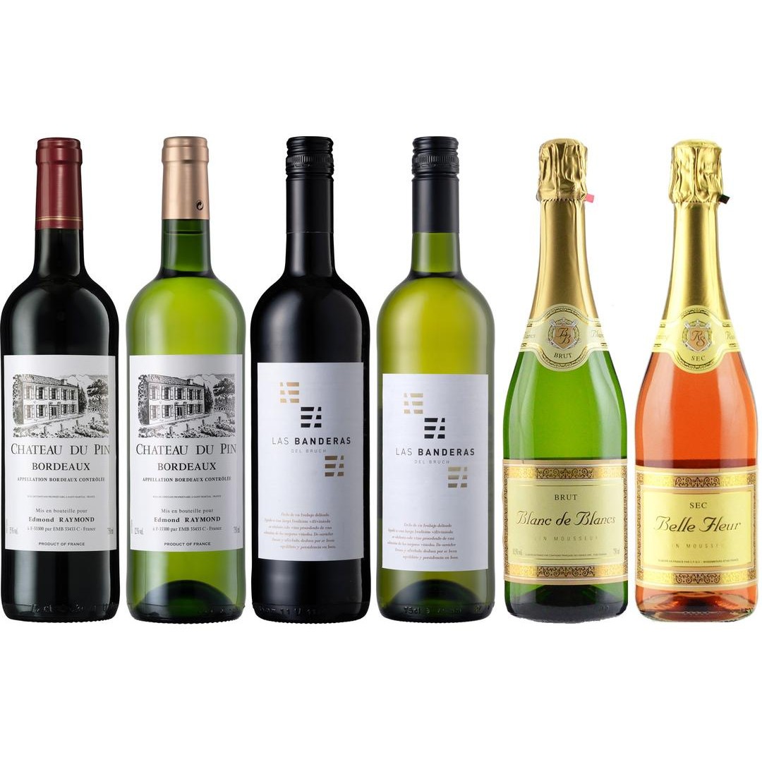 都内有名ホテル使用 赤白泡 6本セット　ワイン