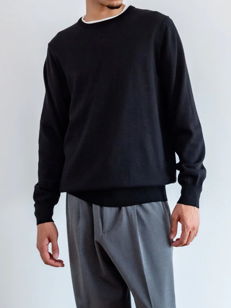 SLOANE(スローン) ニット 14G天竺 エクストラファインメリノウール