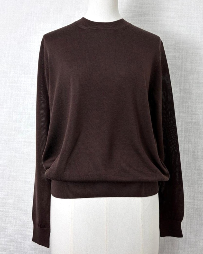 SLOANE スローン 12G天竺 シルク クルーネック