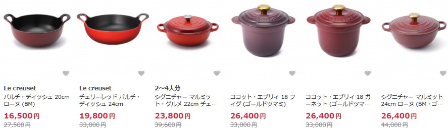 Le Creuset　ル・クルーゼ　レッド　ココット