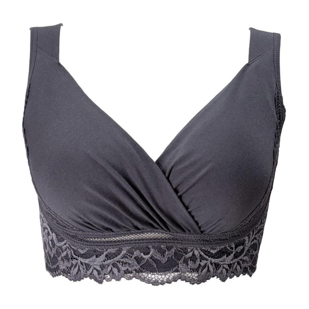 綿混キャッチャーカップレースブラ25