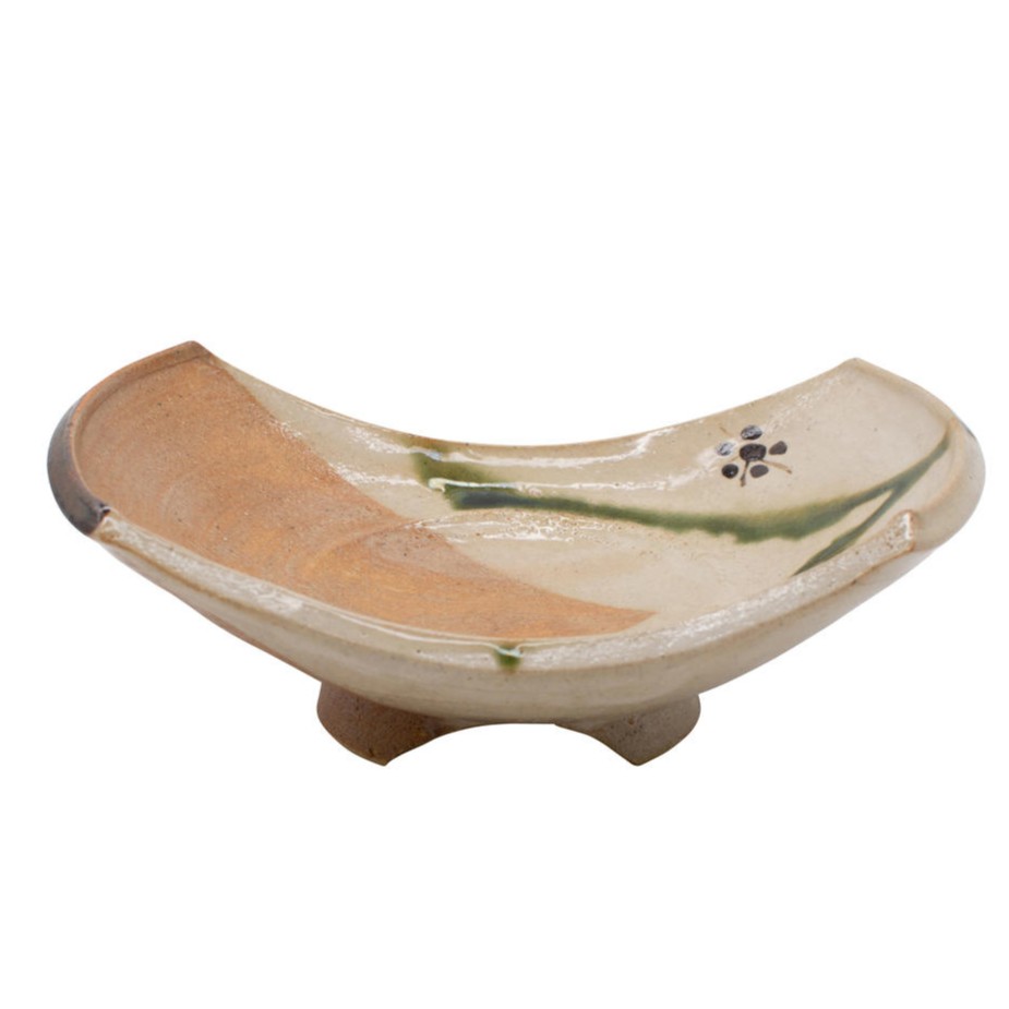 瀬戸焼
弥七田織部 舟型小鉢