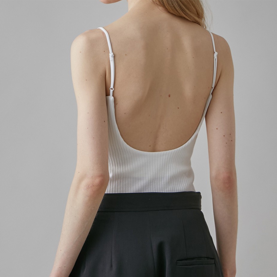 UNDERSON UNDERSON
カップ付き リブ キャミソール