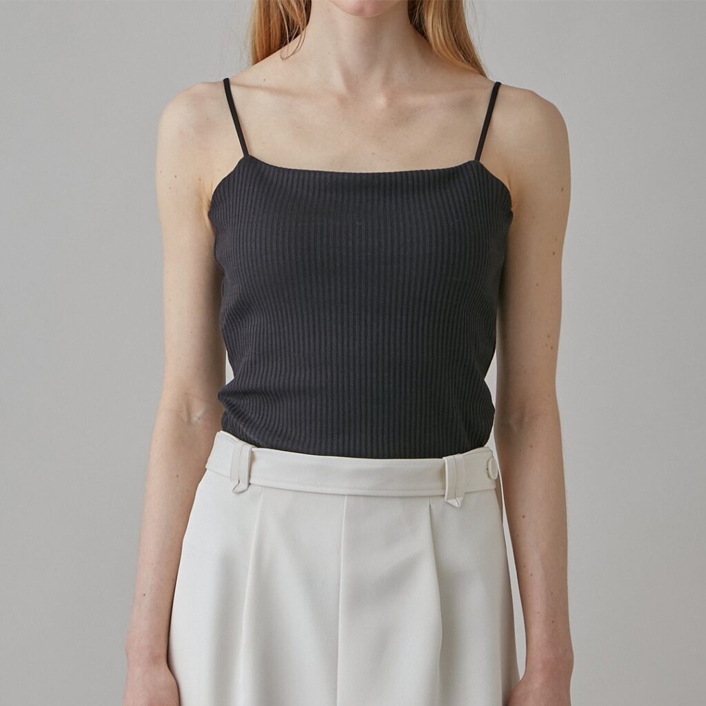 UNDERSON UNDERSON
カップ付き リブ キャミソール