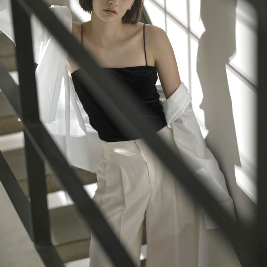 UNDERSON UNDERSON
カップ付き ベロア ベアトップ